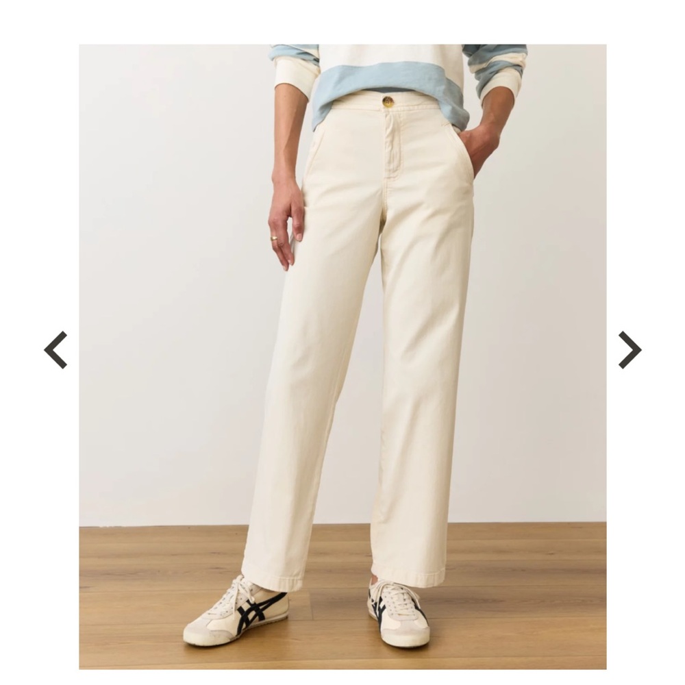 Marine Layer Saturday Pants Small Women’s Khaki $128 - Picture 6 of 11